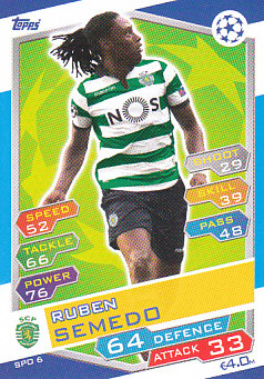 Ruben Semedo Sporting CP 2016/17 Topps Match Attax CL #SPO06